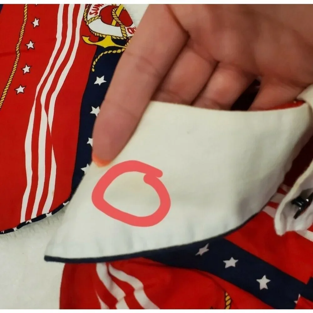 Polly Flinders sailor Dress Sz 18 Months Hat Red Anchor‎ Stars Patriotic
